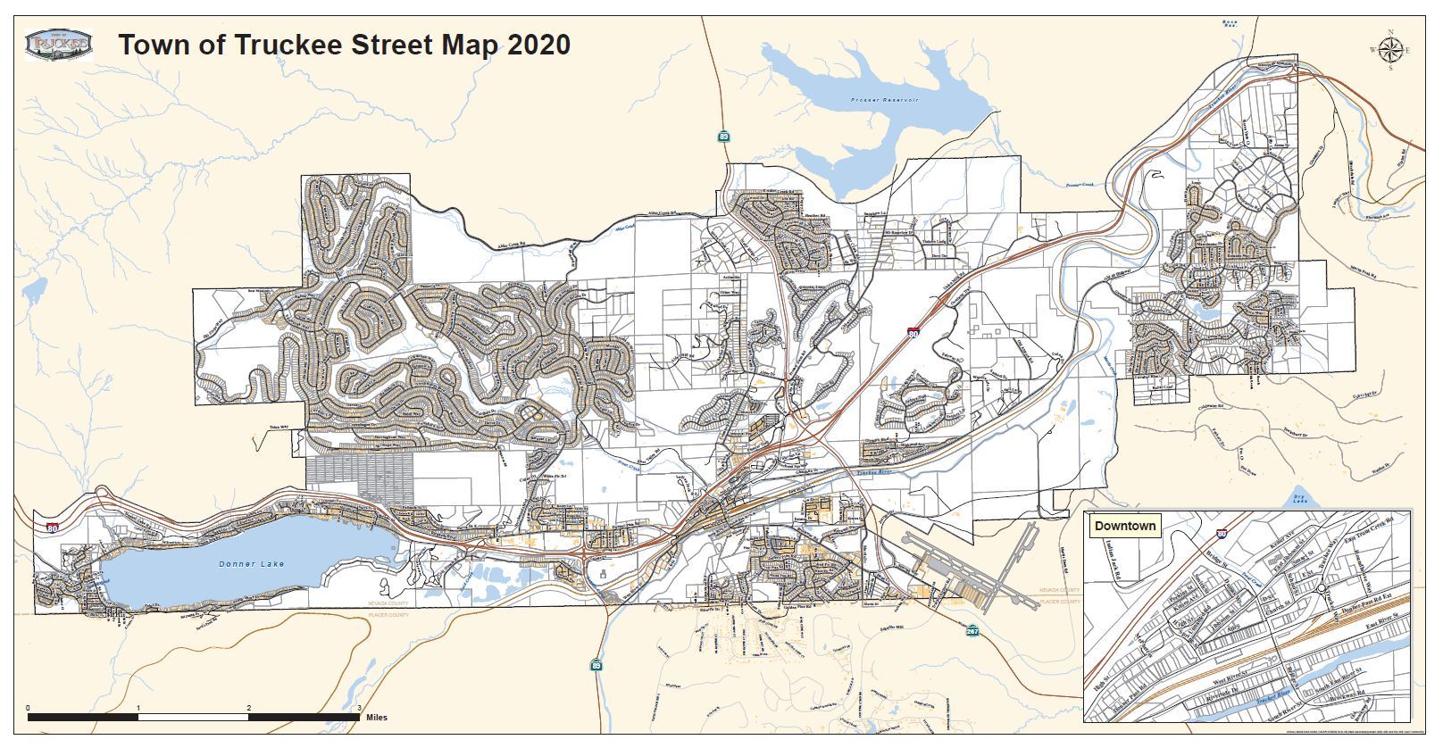 Town of Truckee Street Map