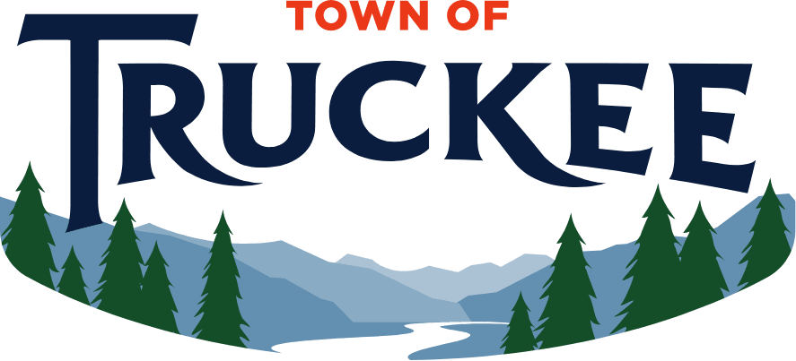 Town of Truckee Primary Logo with mountains and the river