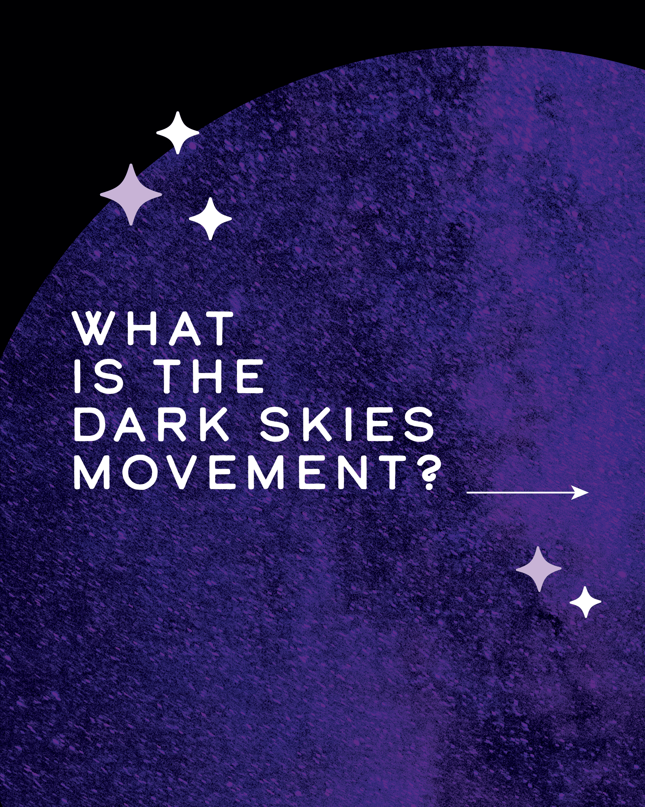 Text reading, \"What is the Dark Skies Movement?\"